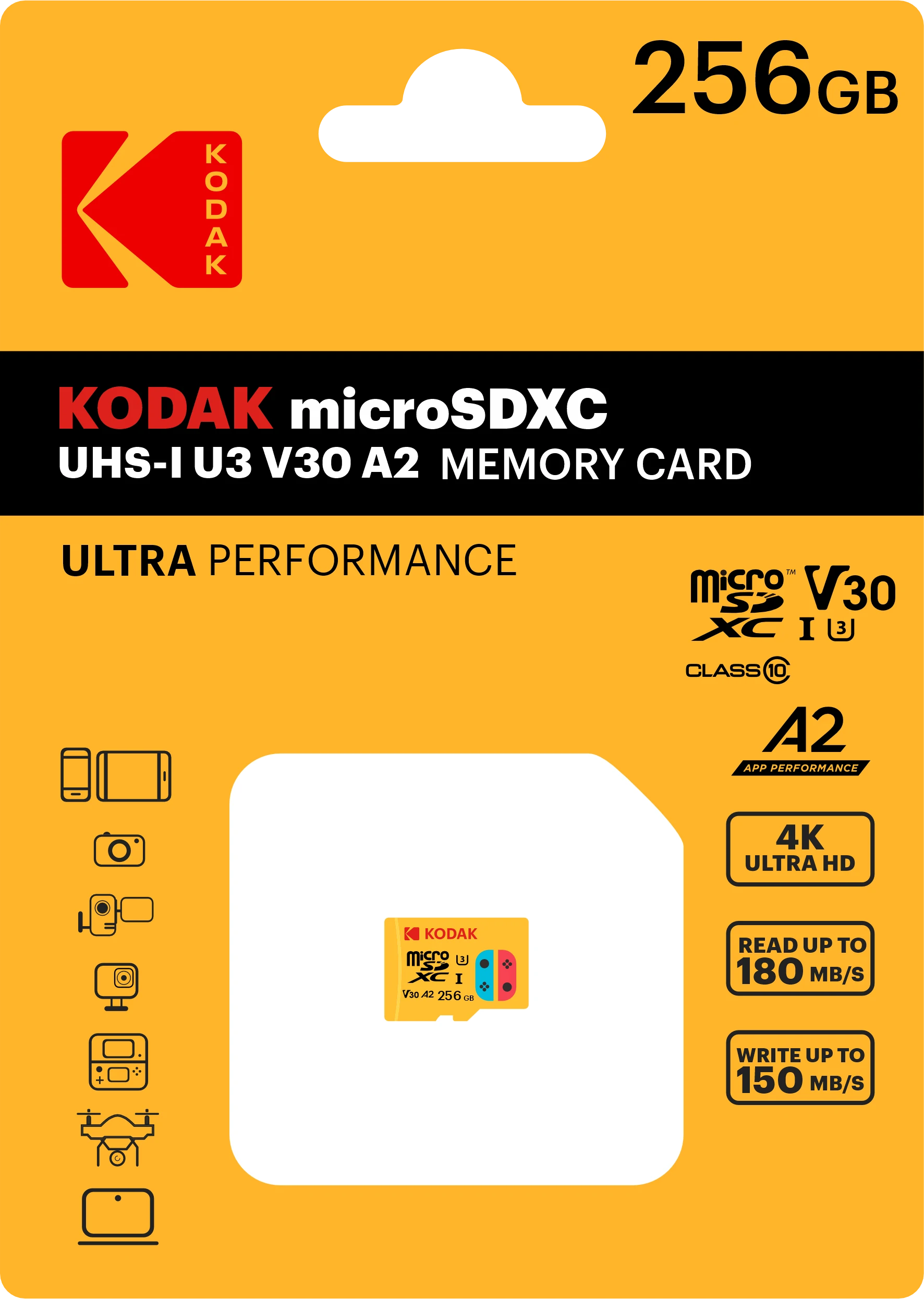 Kodak MicroSD Game - UHS-I U3 V30 A2 